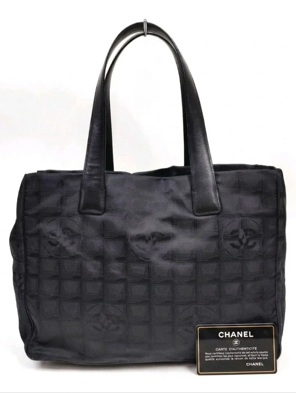 Chanel Black Travel Line Tote - Includes Authenticity Card - Great Condition